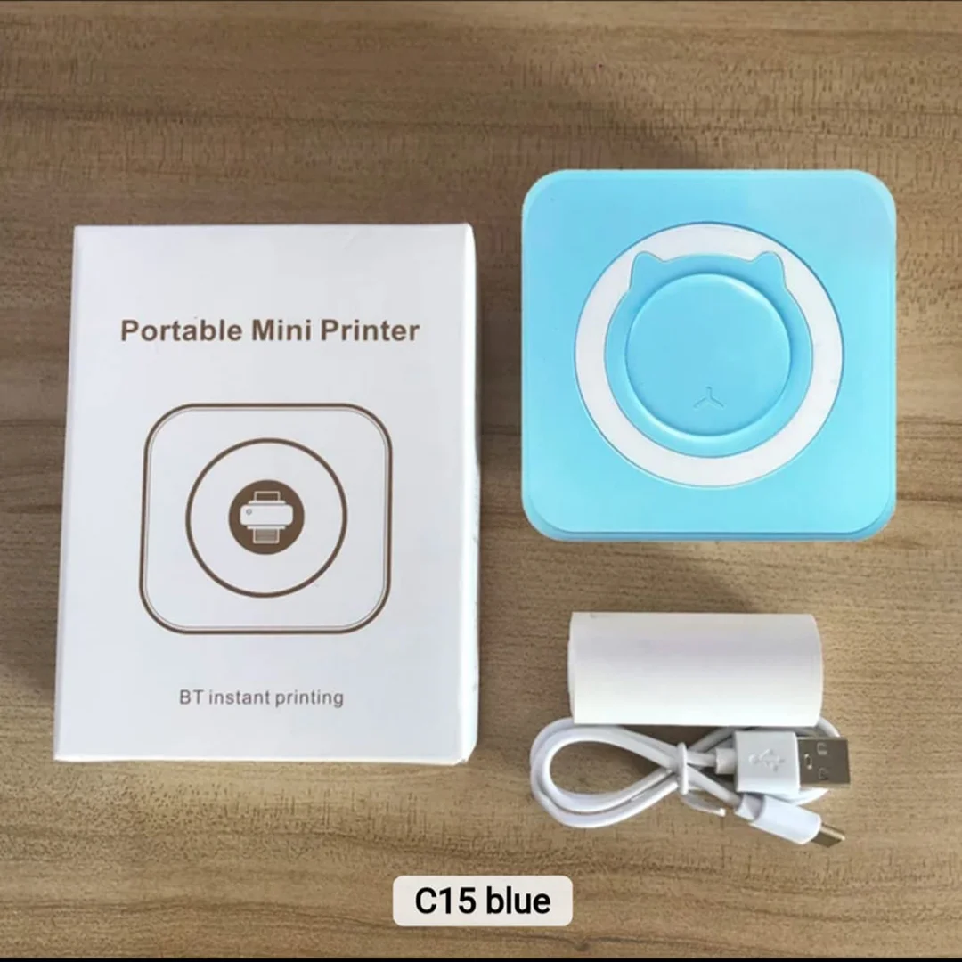 C15 Factory Portable Thermal Printer Mini Print Paper Photo Pocket Thermal Printer 58mm Memo Sticker Printer Machine - Image 5