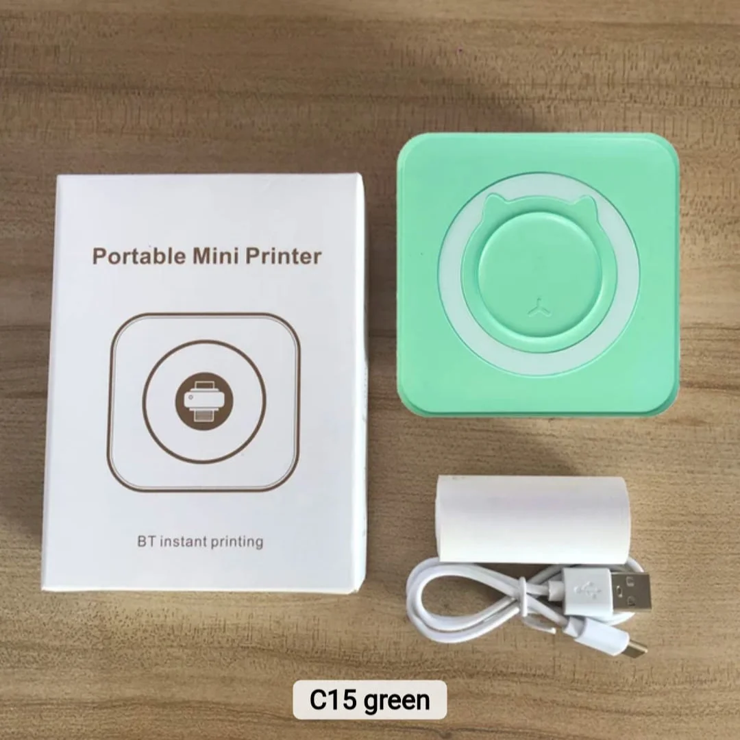 C15 Factory Portable Thermal Printer Mini Print Paper Photo Pocket Thermal Printer 58mm Memo Sticker Printer Machine - Image 6