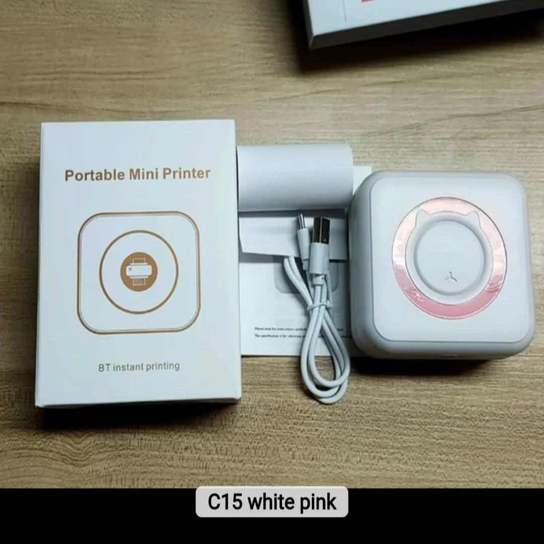 C15 Factory Portable Thermal Printer Mini Print Paper Photo Pocket Thermal Printer 58mm Memo Sticker Printer Machine - Image 7