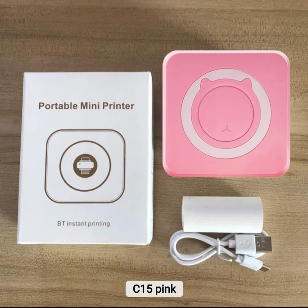 C15 Factory Portable Thermal Printer Mini Print Paper Photo Pocket Thermal Printer 58mm Memo Sticker Printer Machine - Image 4