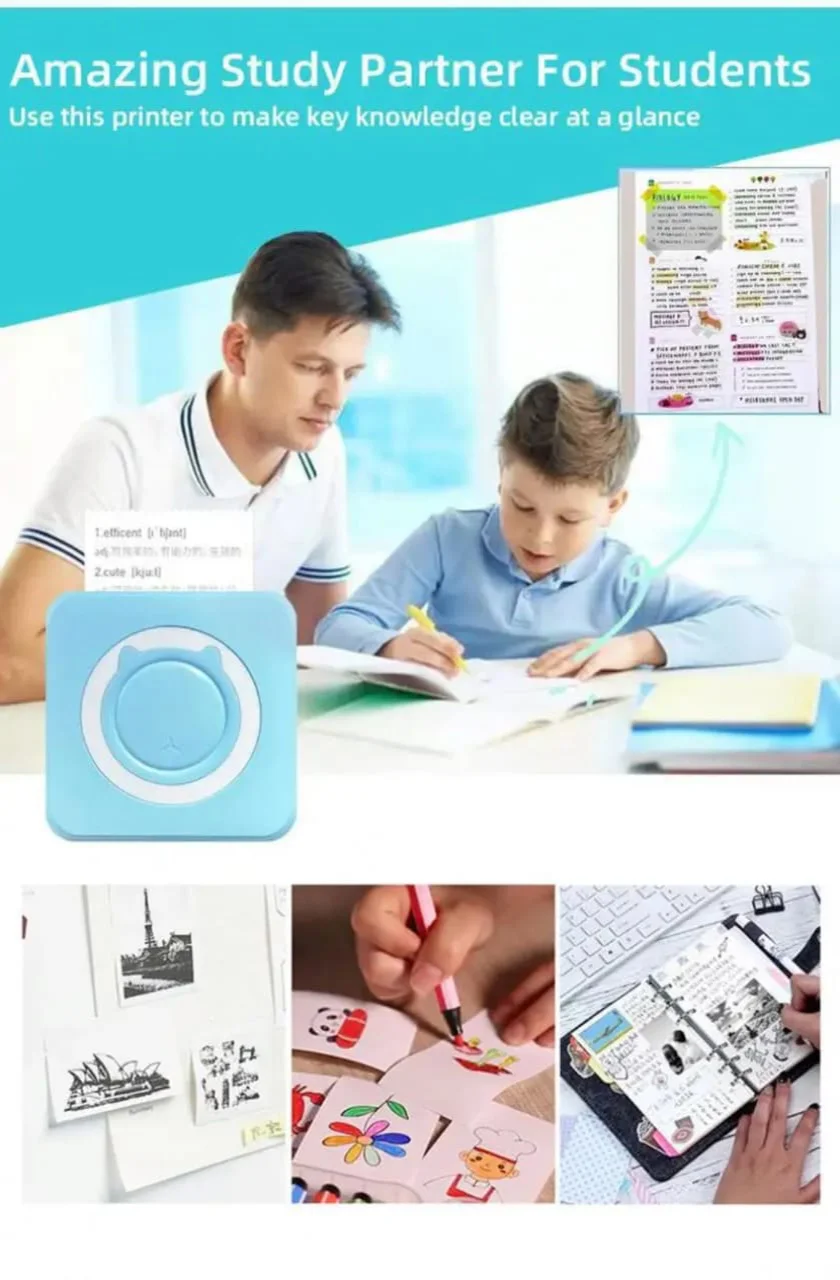C15 Factory Portable Thermal Printer Mini Print Paper Photo Pocket Thermal Printer 58mm Memo Sticker Printer Machine - Image 8
